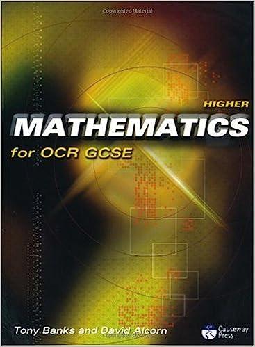 higher mathematics for ocr gcse linear 1st edition david alcorn, tony banks 1405831456, 978-1405831451