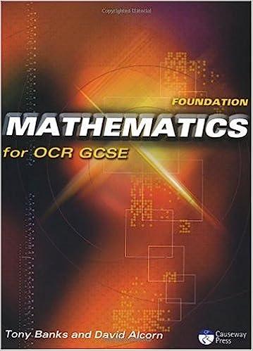 foundation mathematics for ocr gcse linear 1st edition david alcorn, tony banks 1405831413, 978-1405831413