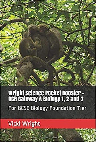 wright science pocket booster ocr gateway a biology 1 2 and 3 for gcse biology foundation tier 1st edition