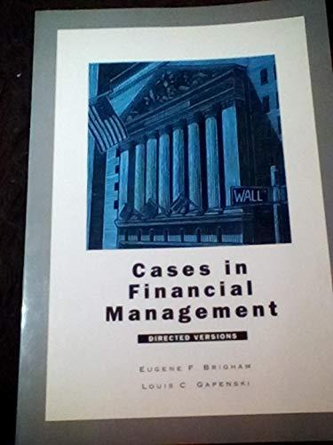 cases in financial management 2nd edition eugene f brigham 0030550246, 978-0030550249