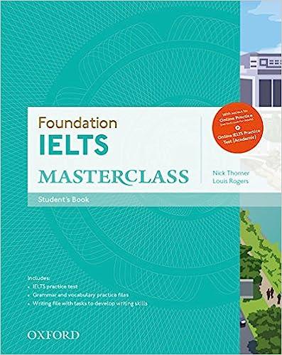 foundation ielts masterclass students book 1st edition nick thorner, louis rogers 0194705293, 978-0194705295