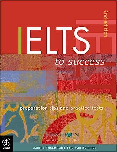 ielts to success preparation tips and practice tests 2nd edition hawthorn, janina tucker, eric van bemmel