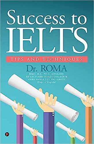 success to ielts tips and techniques 1st edition dr. roma 1684666937, 978-1684666935