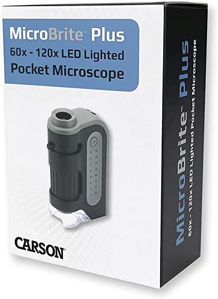 carson pocket microscope microbrite plus 60x-120 mm-300 carson b00lax52iq