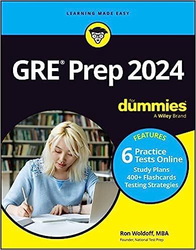 gre prep 2024 for dummies 12th edition ron woldoff 1394183372, 978-1394183371