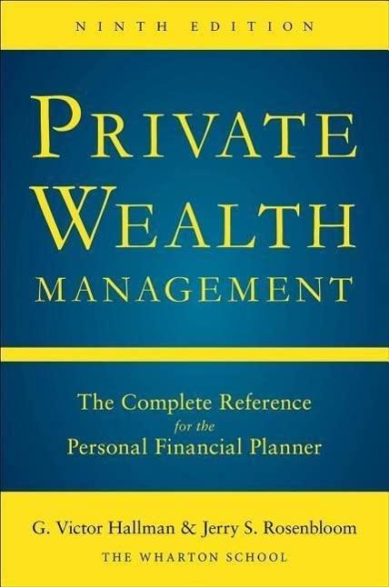 private wealth management the complete reference for the personal financial planner 9th edition g. victor