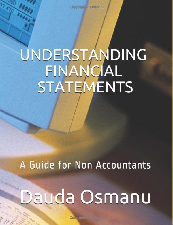 understanding financial statements a guide for non accountants 1st edition dauda osmanu 1071407678,