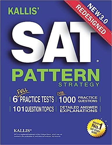 sat pattern strategy 3rd edition kallis edu 1727853466, 978-1727853469
