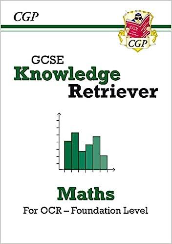 gcse knowledge retriever maths for ocr foundation level 1st edition harrogate shaun, oxley sarah 178908864x,