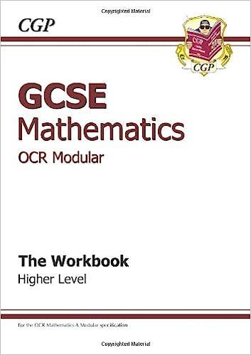 gcse mathematics ocr modular the workbook higher level 1st edition richard, parsons 1841465739, 978-1841465739