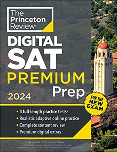 digital sat premium prep 2024 1st edition the princeton review 0593516877, 978-0593516874