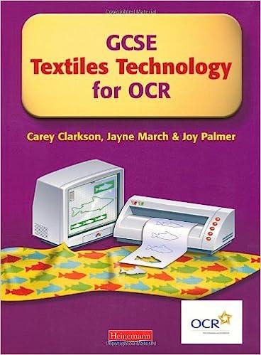 gcse textiles technology for ocr 1st edition carey clarkson, joy palmer, ms jayne march, alison winson, geoff
