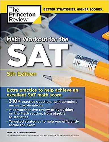math workout for the sat 5th edition the princeton review 052556795x, 978-0525567950