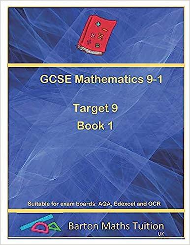 gcse mathematics 9  1 target 9 book 1 1st edition thomas bennett 1723704024, 978-1723704024