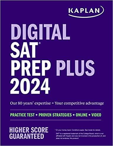 digital sat prep plus 2024 1st edition kaplan test prep 1506287301, 978-1506287300