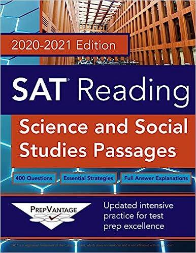 sat reading science and social studies 2020-2021 edition prepvantage 979-8616858337
