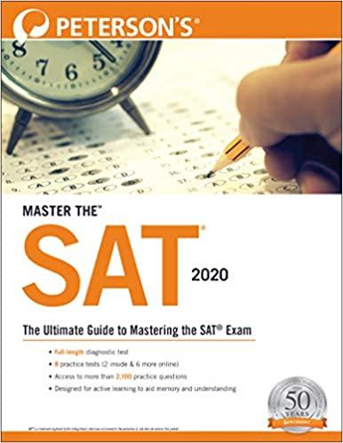 master the sat 2020 20th edition peterson's 0768944007, 978-0768944006