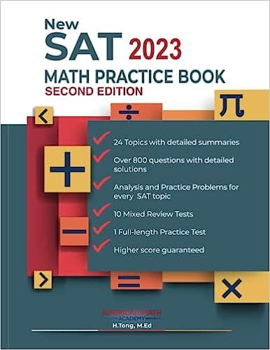 new sat 2023 math practice book 1st edition american math academy 979-8375180441