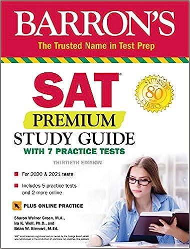 sat premium study guide with 7 practice tests 13th edition sharon weiner green m.a, ira k. wolf ph.d, brian