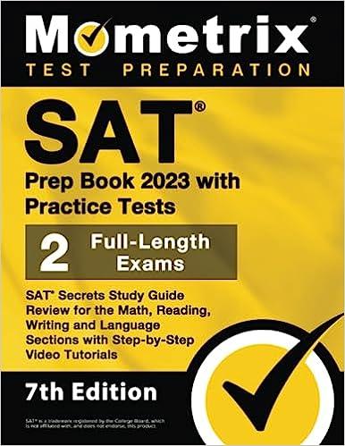 sat prep book 2023 with practice tests 7th edition matthew bowling 1516722825, 978-1516722822