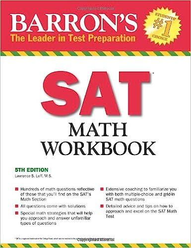 barrons sat math workbook 5th edition lawrence leff m.s. 1438000286, 978-1438000282