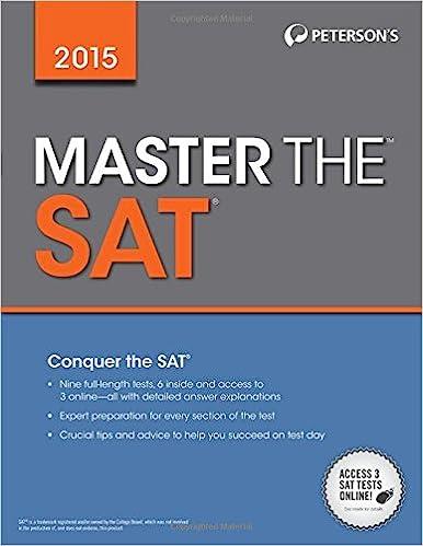 master the sat 2015 15th edition peterson's 0768938678, 978-0768938678
