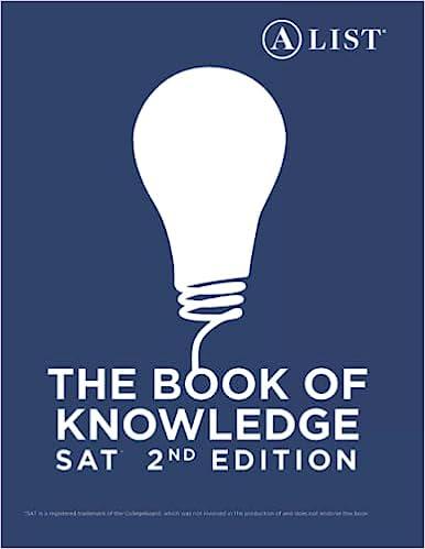 the book of knowledge sat 2nd edition a list education 1944959068, 978-1944959067