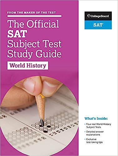 the official sat subject test in world history 1st edition the college board 1457309335, 978-1457309335