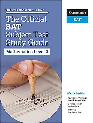 the official sat subject test in mathematics level 2 study guide 1st edition the college board 1457309327,
