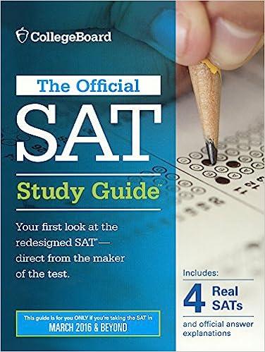 the official sat study guide 2016 1st edition the college board 0606373012, 978-0606373012