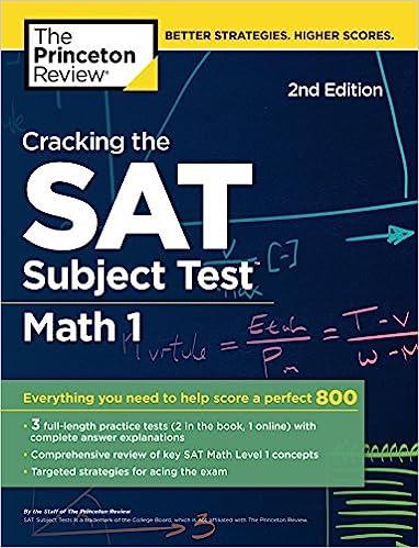 cracking the sat subject test in math 1 2nd edition the princeton review 1524710792, 978-1524710798