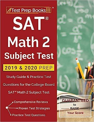 sat math 2 subject test 2019-2020 prep 1st edition test prep books 1628456426, 978-1628456424