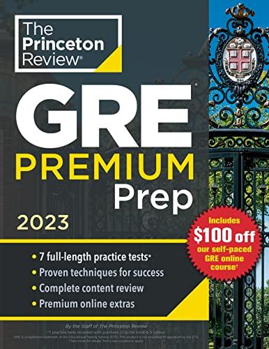 princeton review gre premium prep 2023 2023 edition the princeton review 0593450612, 978-0593450611