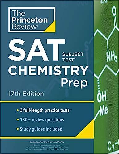 sat subject test chemistry prep 17th edition the princeton review 0525568956, 978-0525568957
