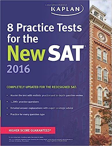 8 practice tests for the new sat 2016 1st edition kaplan 1625231512, 978-1625231512