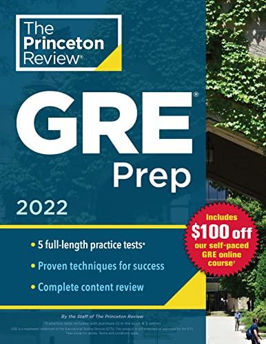 princeton review gre prep 2022 2022 edition the princeton review 0525570489, 978-0525570486
