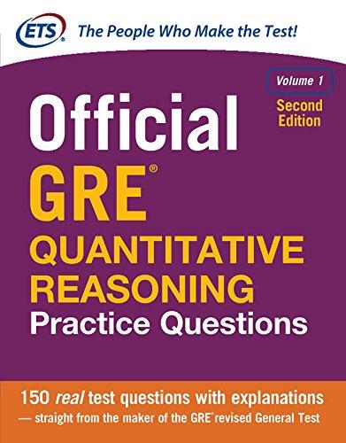 official gre quantitative reasoning practice questions volume 1 2nd edition educational testing service