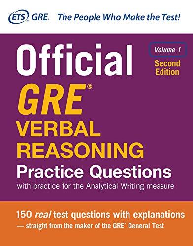 official gre verbal reasoning practice questions volume 1 2nd edition educational testing service 1259863484,