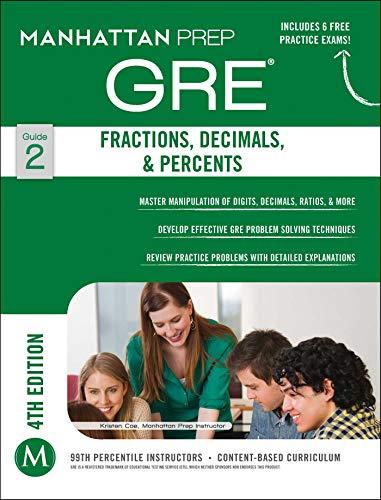 gre fractions decimals and percents guide 2 4th edition manhattan prep 1937707849, 978-1937707842