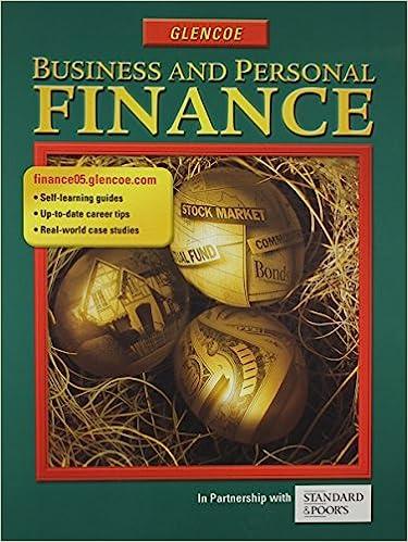 business and personal finance 2nd edition mcgraw-hill 0078614880, 978-0078614880