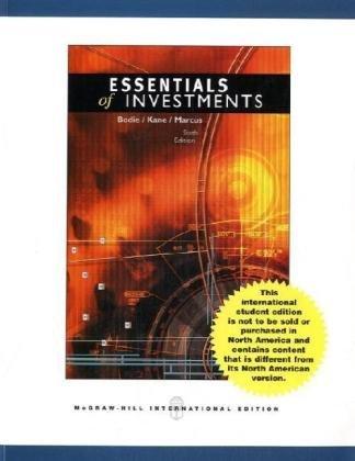 essentials of investments 6th international edition zvi bodie, alex kane, alan j. marcus 0071254455,