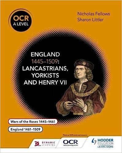 ocr a level history england 1445-1509 lancastrians yorkists and henry vii 1st edition sharon littler,