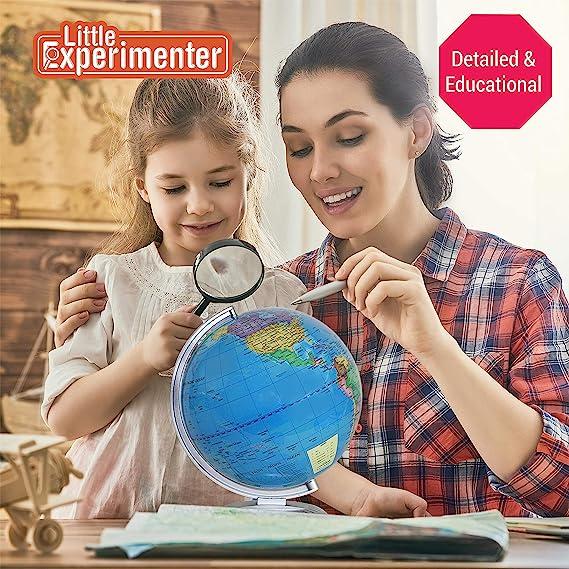 little experimenter globe of the world with stand  little experimenter b01m7z1chp