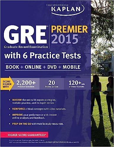 gre premier 2015 with 6 practice tests book dvd online mobile 1st edition kaplan 1618656236, 978-1618656230