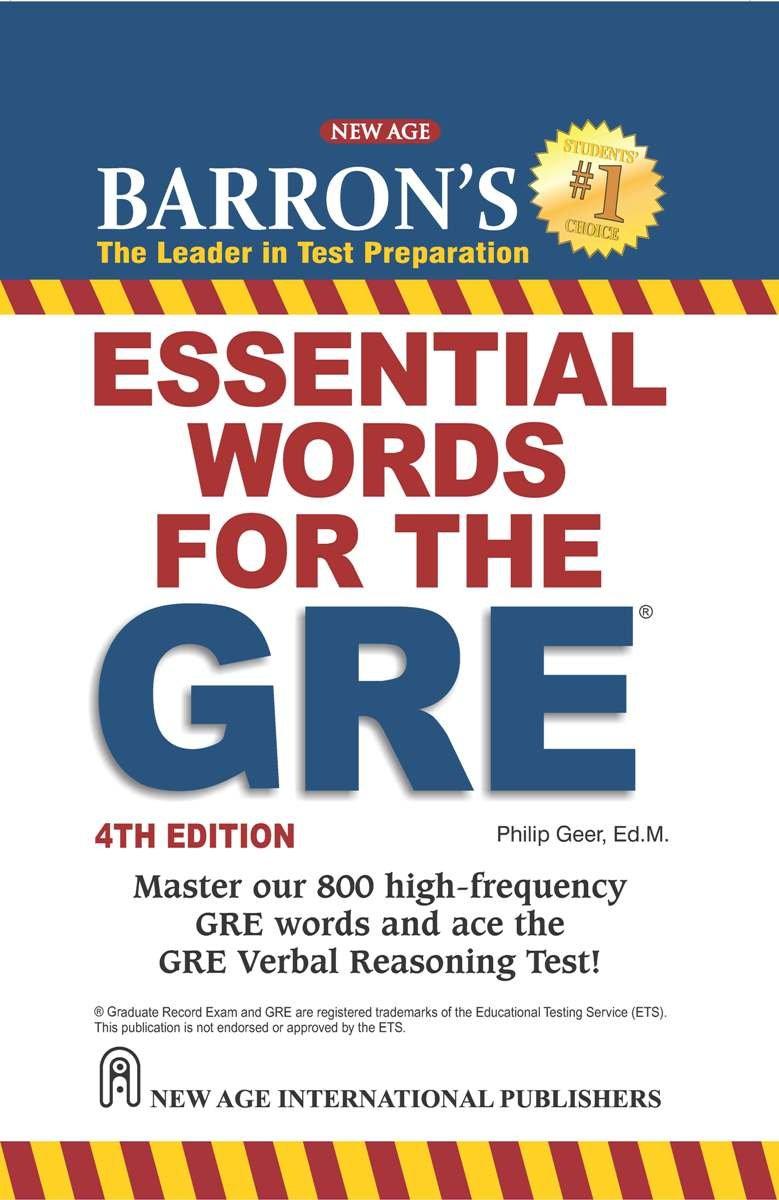 barrons essential words for the gre 4th edition philip geer 9387477010, 978-9387477018