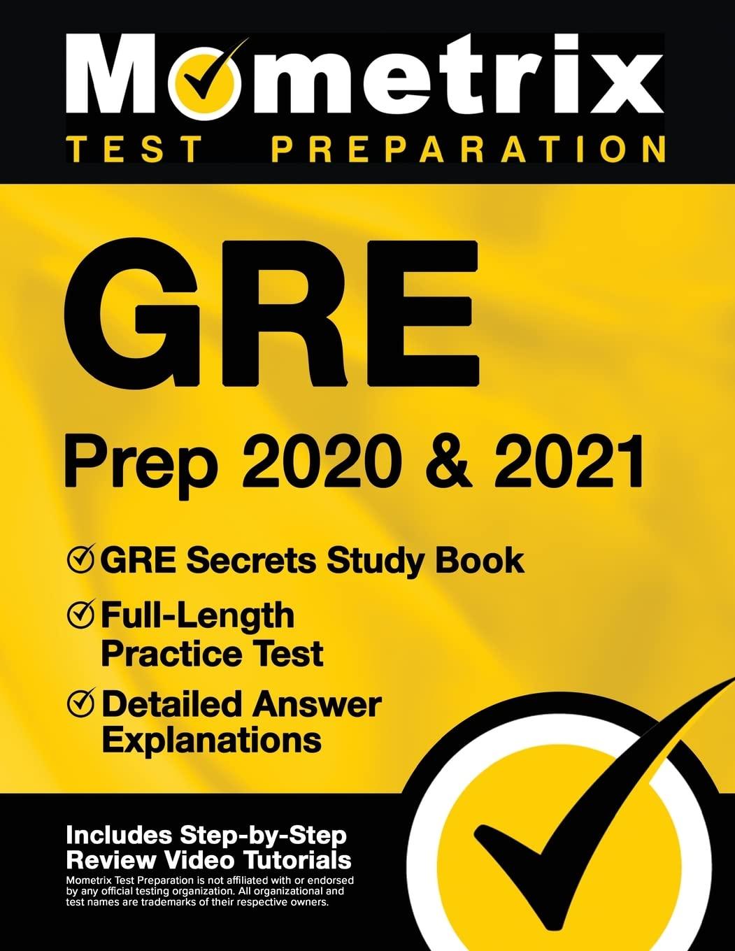 gre prep 2020 and 2021 gre secrets study book full-length practice test detailed answer explanations 2020