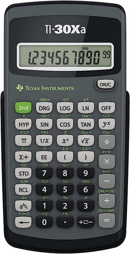 texas instruments ti 30xa scientific calculator  texas instruments b00000jbns