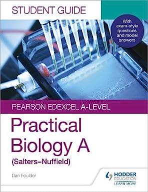 student guide pearson edexcel a level practical biology a salters nuffield 1st edition dan foulder