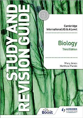 cambridge international as a level biology study and revision guide 3rd edition matthew parkin, mary jones