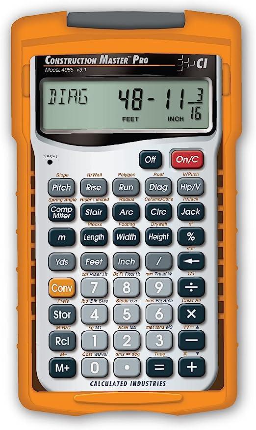 calculated industries construction master pro advanced calculator  calculated industries b0007q3rgq